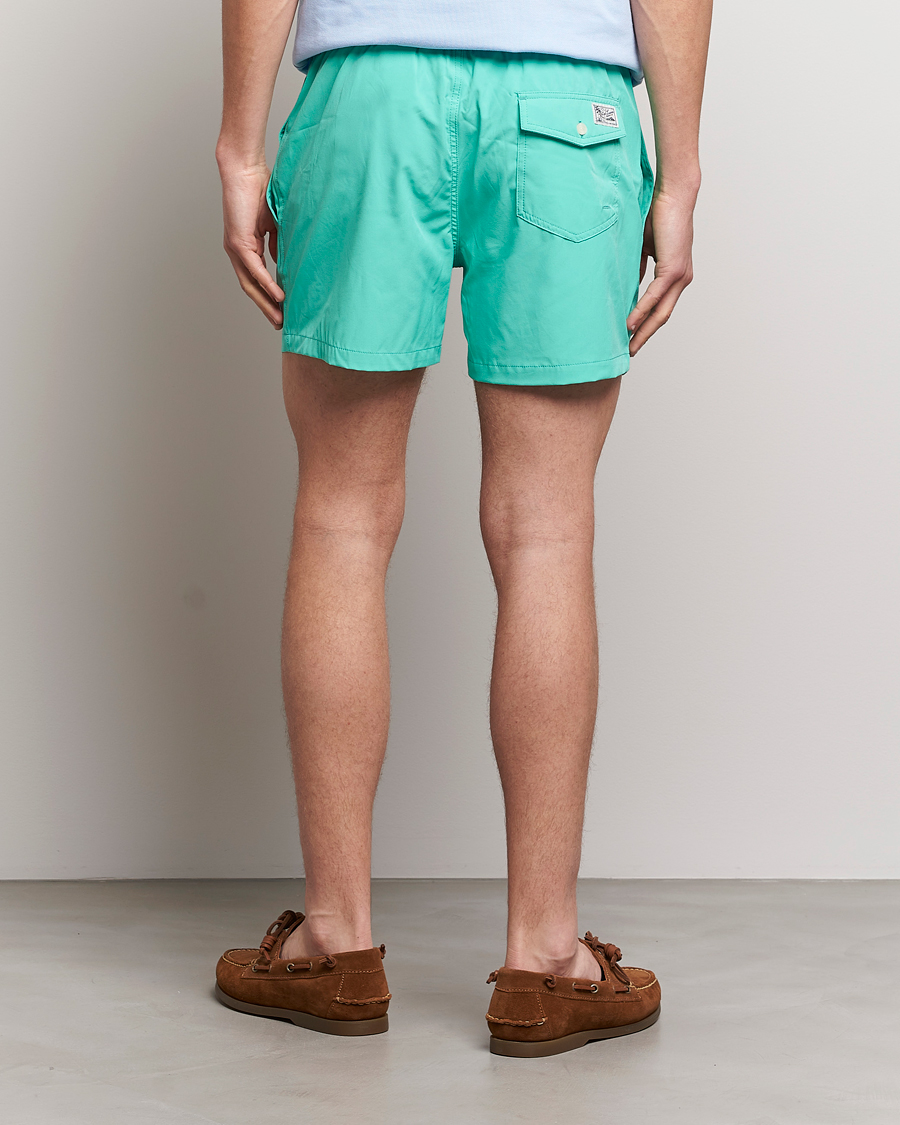 Men | Swimwear | Polo Ralph Lauren | Recycled Slim Traveler Swimshorts Sunset Green