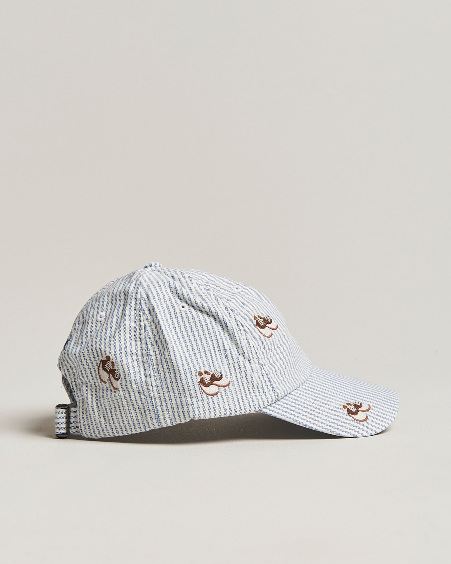 Men | Polo Ralph Lauren Oxford Striped Cap Blue/White | Polo Ralph Lauren | Oxford Striped Cap Blue/White