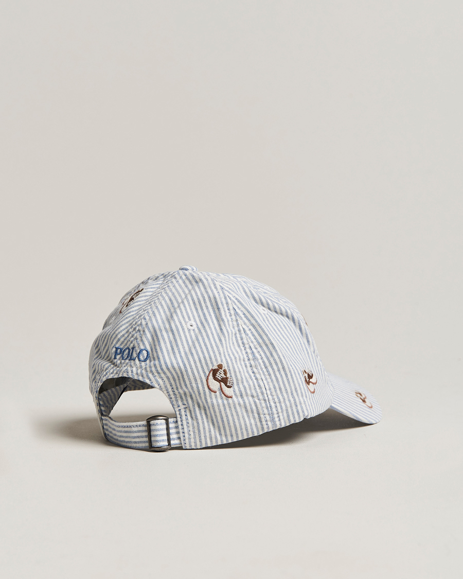 Men | Polo Ralph Lauren Oxford Striped Cap Blue/White | Polo Ralph Lauren | Oxford Striped Cap Blue/White