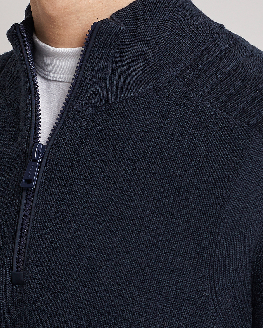 RLX Ralph Lauren Merino Half-Zip Sweater College Navy at CareOfCarl.com