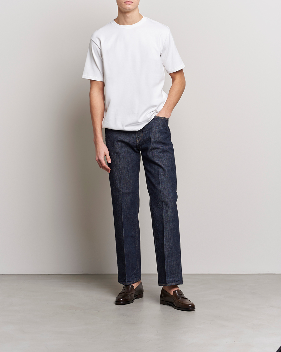 Men | T-Shirts | Auralee | Luster Plaiting T-Shirt White