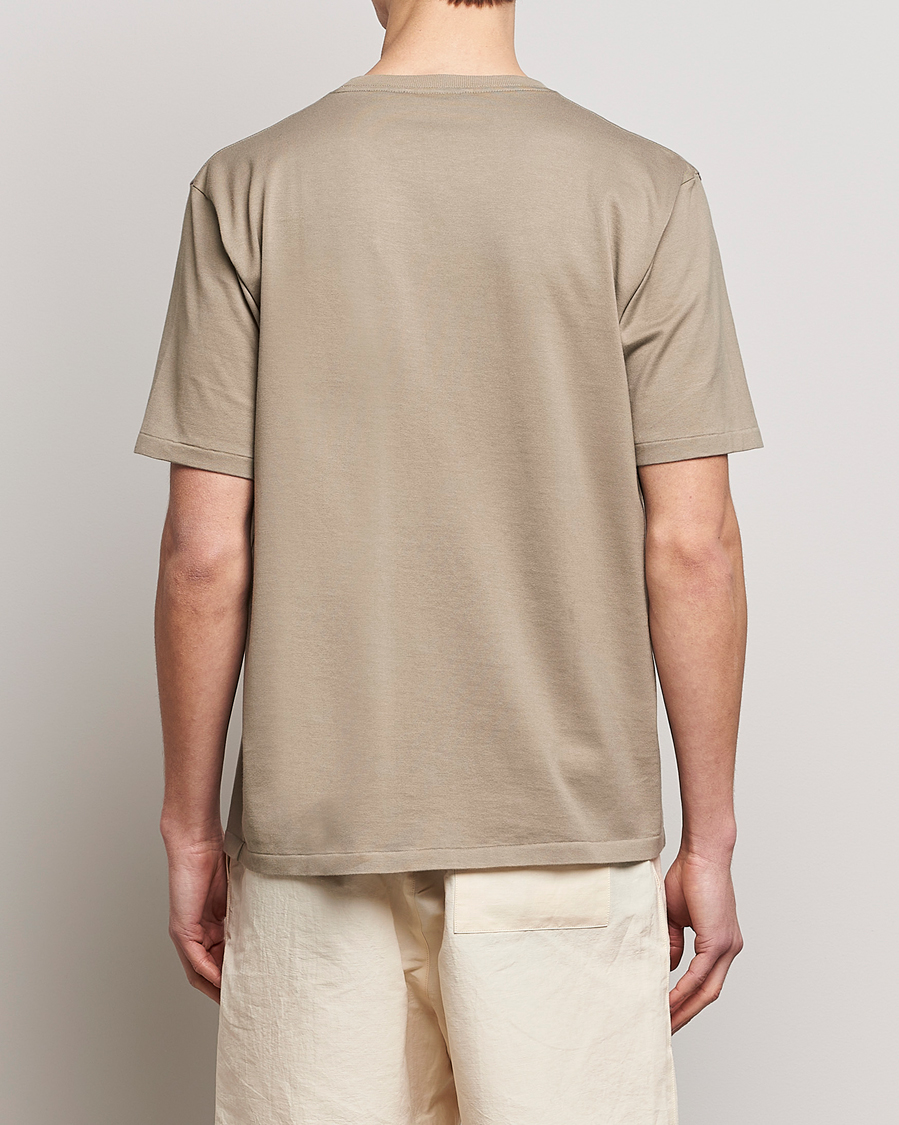 Men | T-Shirts | Auralee | Luster Plaiting T-Shirt Khaki Grey