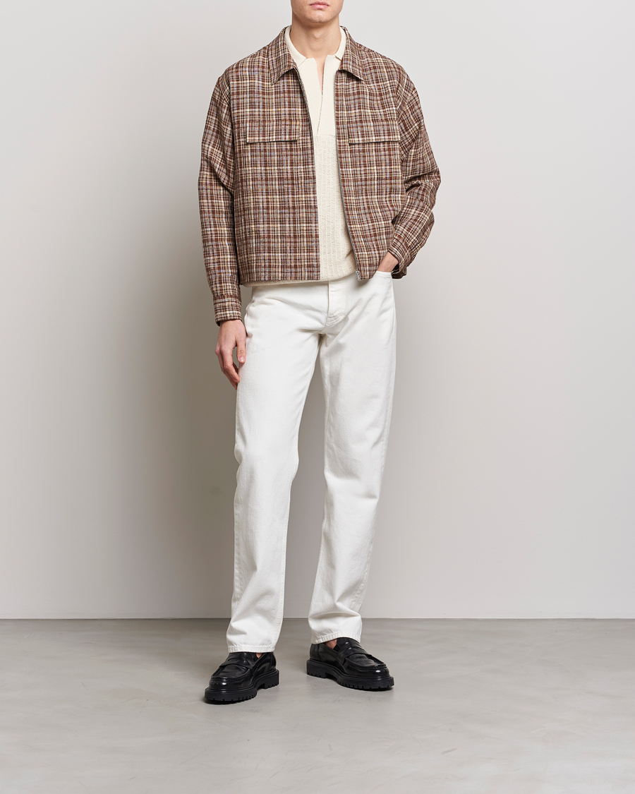 AURALEE 視 Silk Triple Cloth Zip Blouson 4