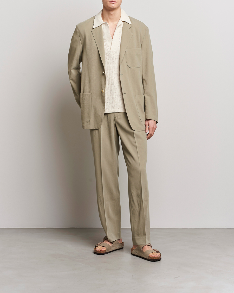 Men | Blazers | Auralee | Viyella Wool Blazer Light Khaki