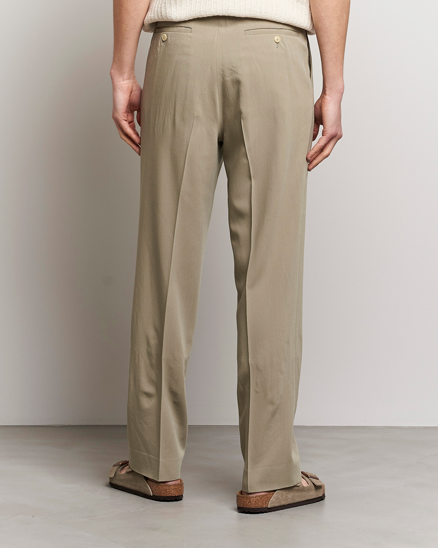 Men | Trousers | Auralee | Viyella Wool Slacks Light Khaki
