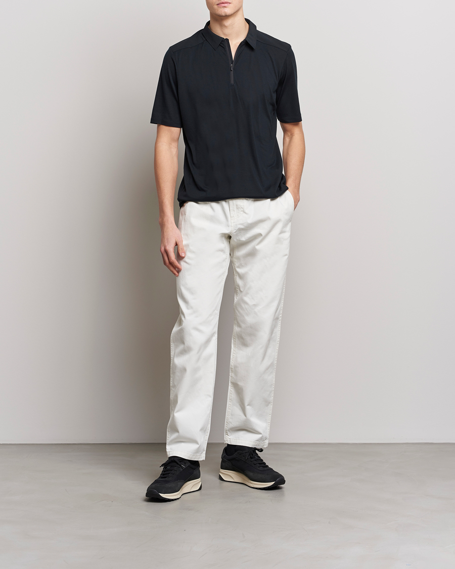 Men | Polo Shirts | Arc'teryx Veilance | Frame Short Sleeve Polo Shirt Black