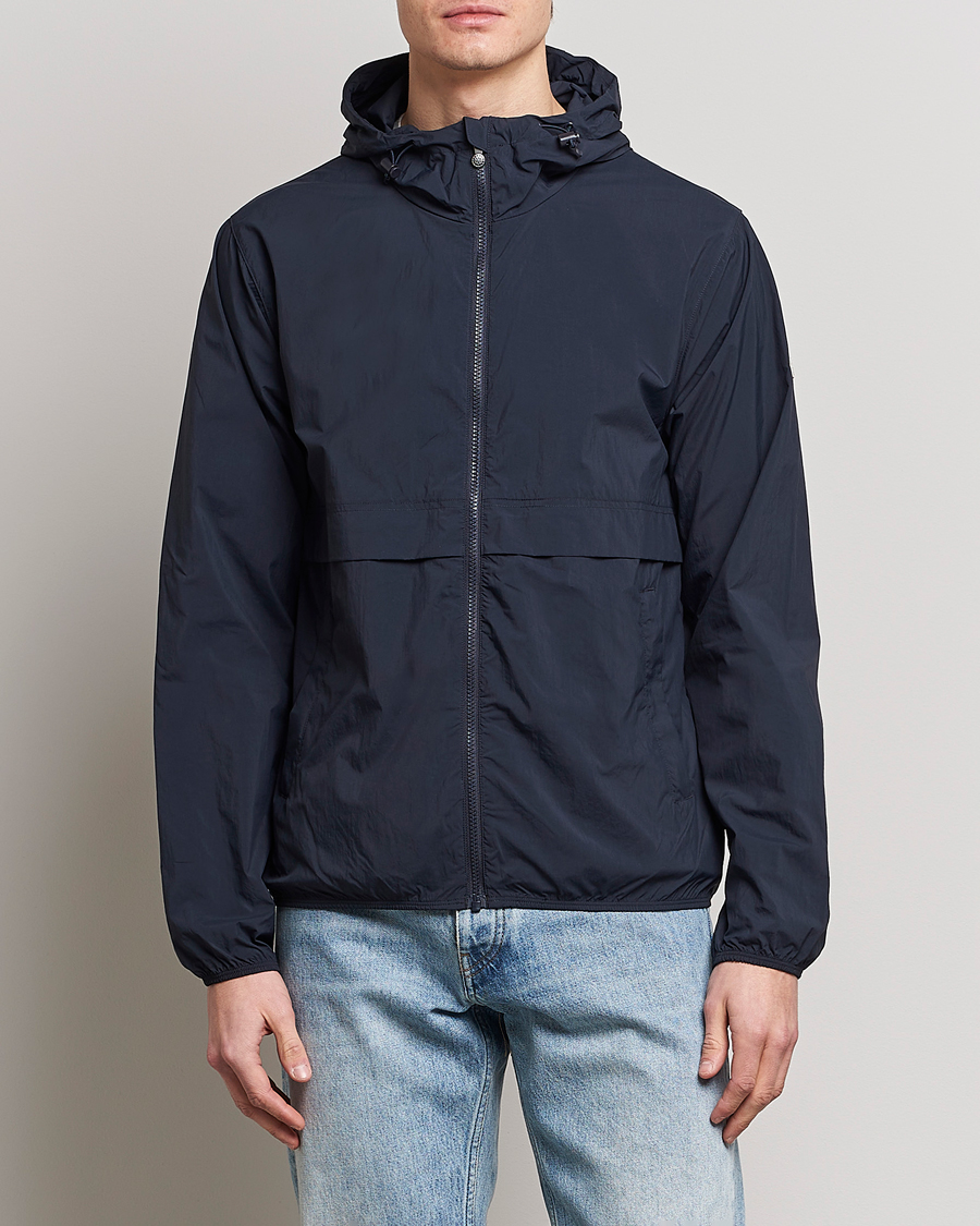 Men | New Brands | Pyrenex | Ridge Windbreaker Hooded Jacket Deep Ink
