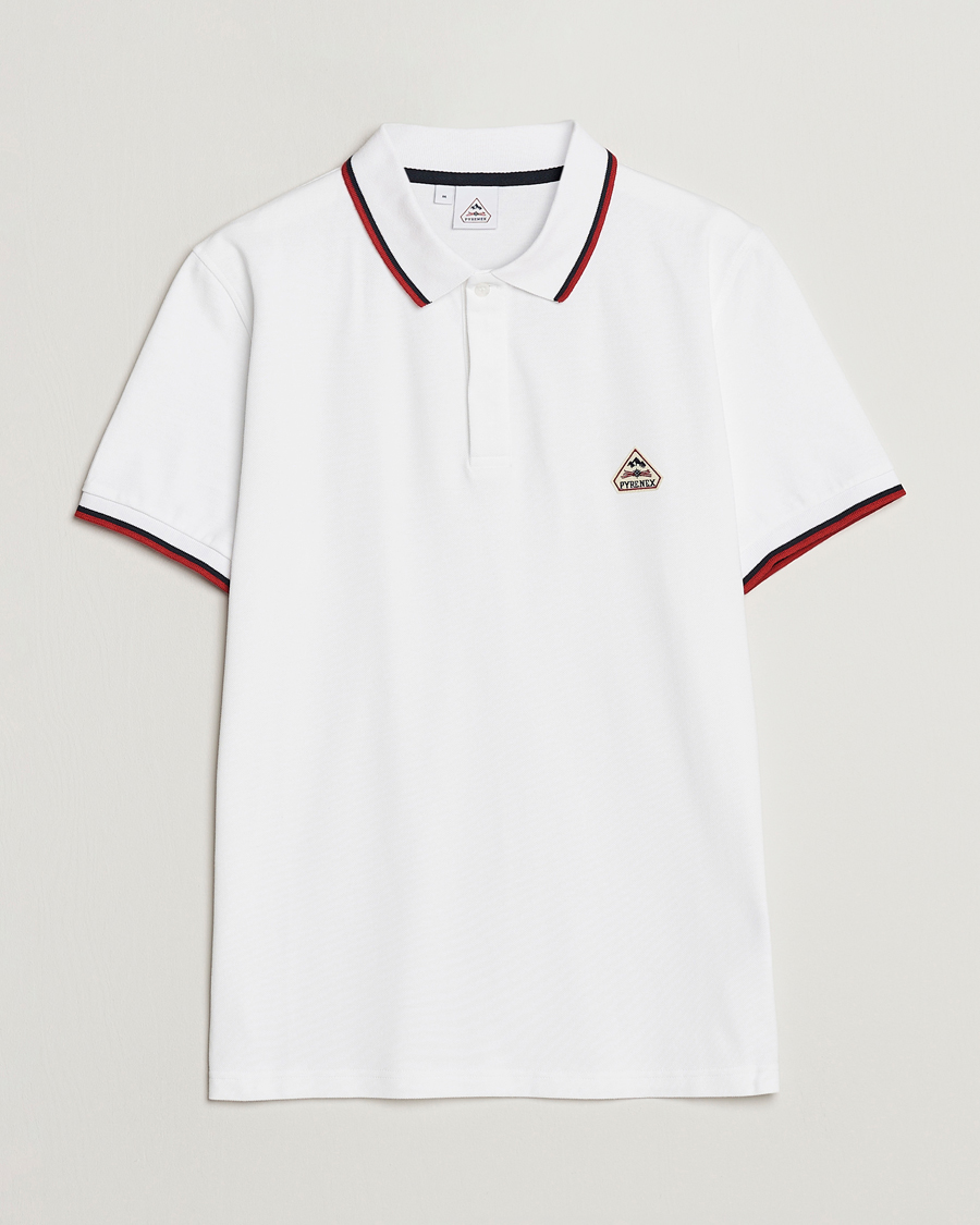 Men | Polo Shirts | Pyrenex | Leyre Cotton Logo Polo White