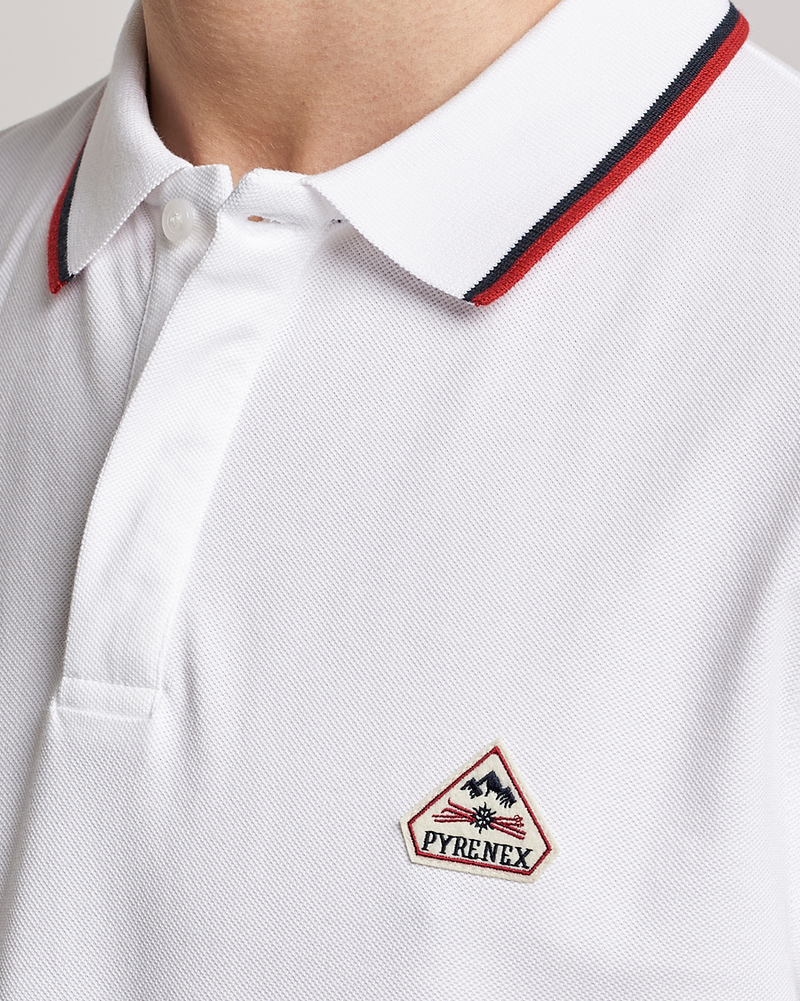 Men | Polo Shirts | Pyrenex | Leyre Cotton Logo Polo White