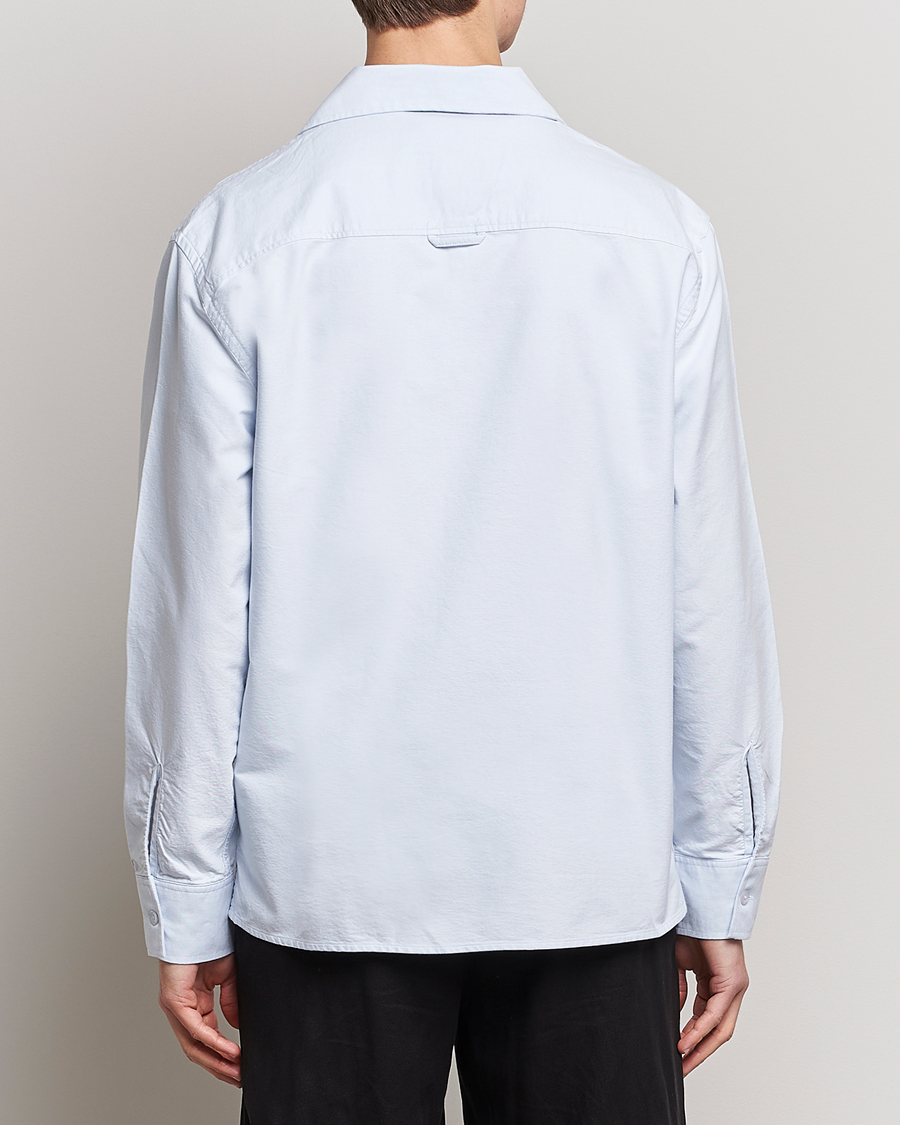 Men | Shirts | Filippa K | Oxford Overshirt Ice Blue