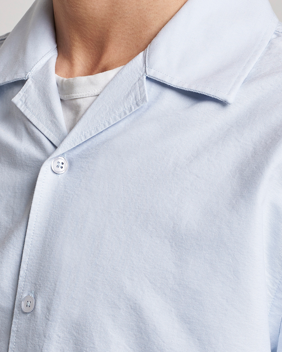 Men | Shirts | Filippa K | Oxford Overshirt Ice Blue