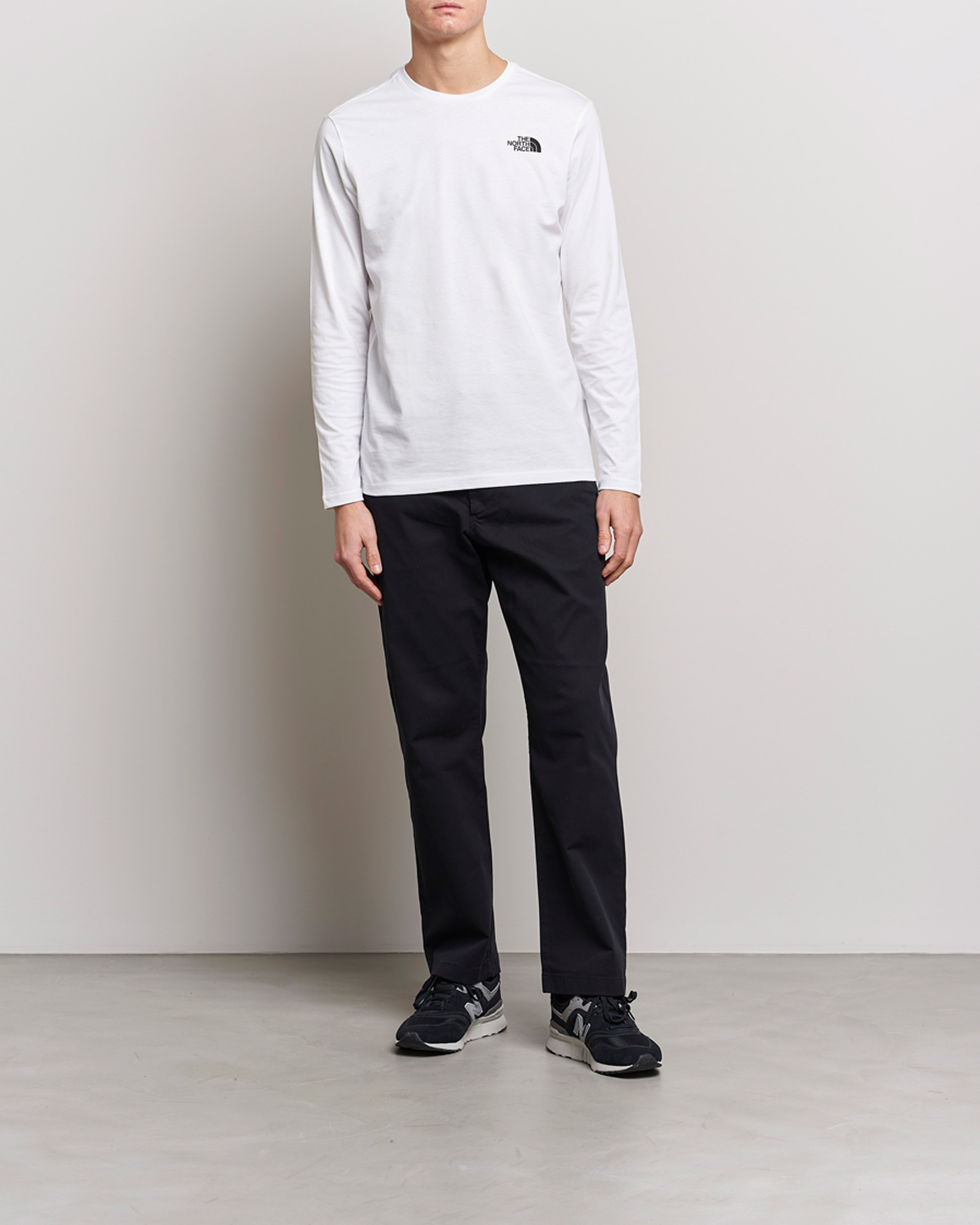 The North Face Long Sleeve Easy T-Shirt White at