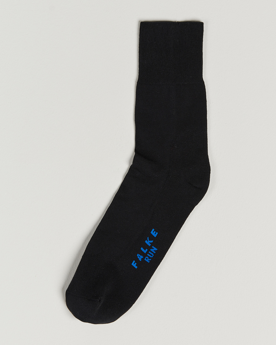 Men | Underwear & Socks | Falke | Run Cushioned Sport Sock Black