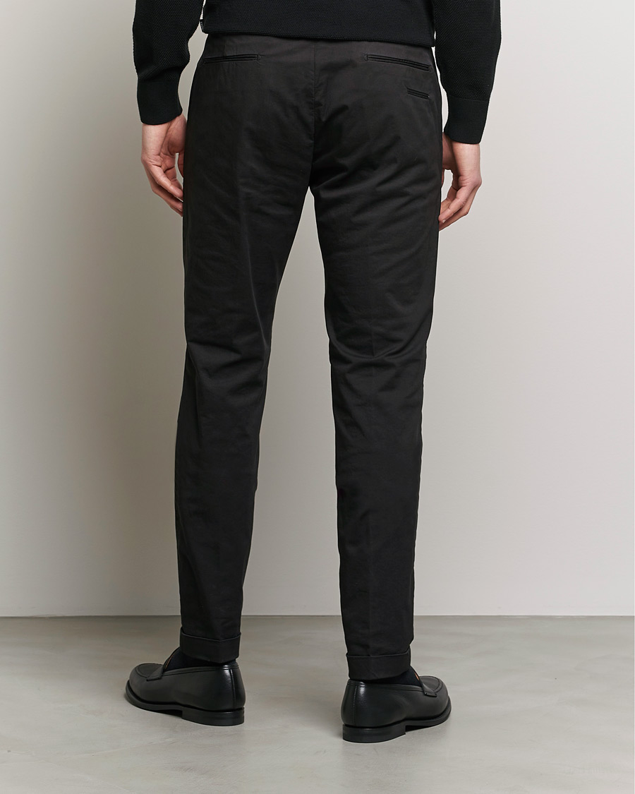Men | Trousers | Briglia 1949 | Slim Fit Cotton Chinos Black