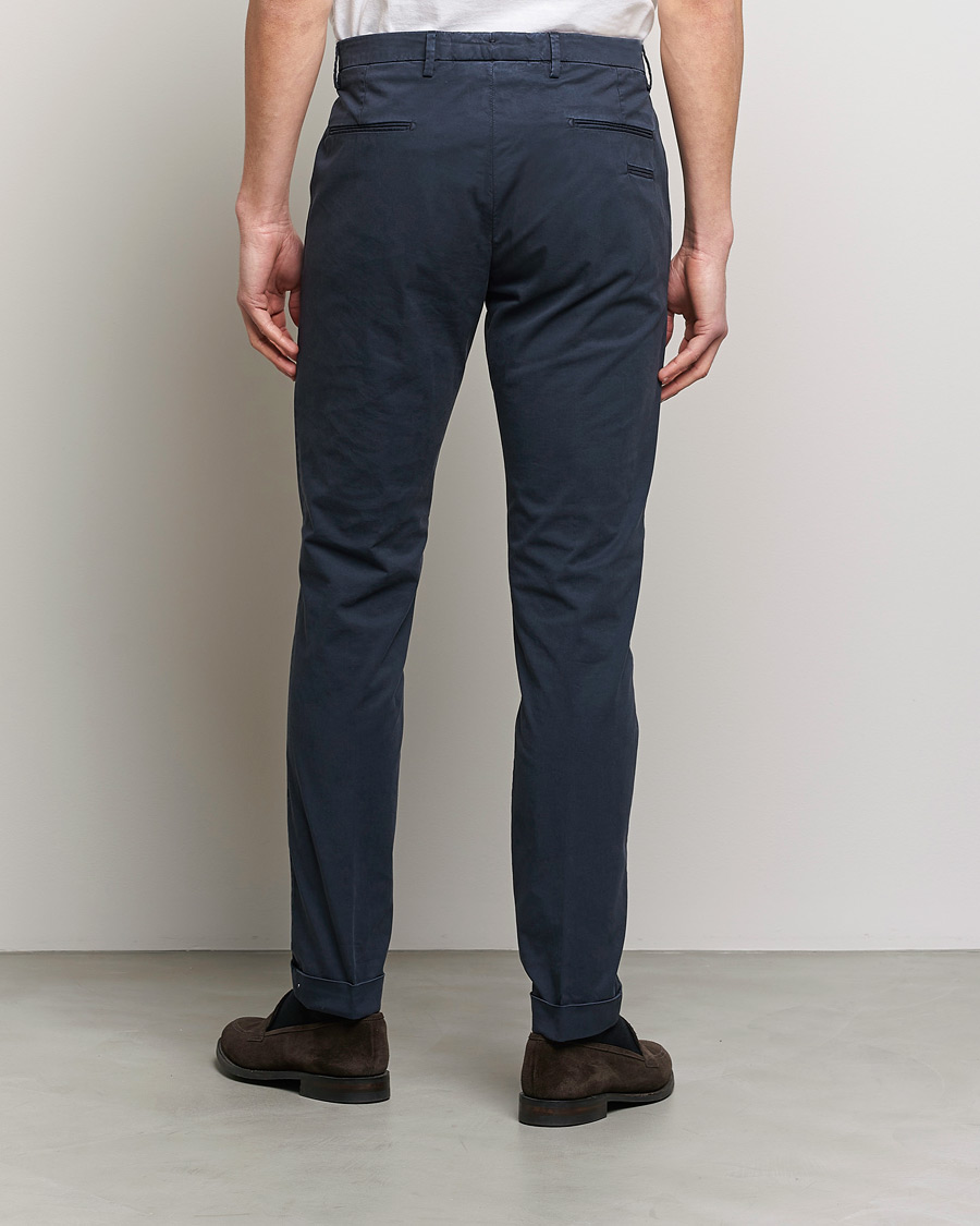 Men | Trousers | Briglia 1949 | Slim Fit Cotton Chinos Navy