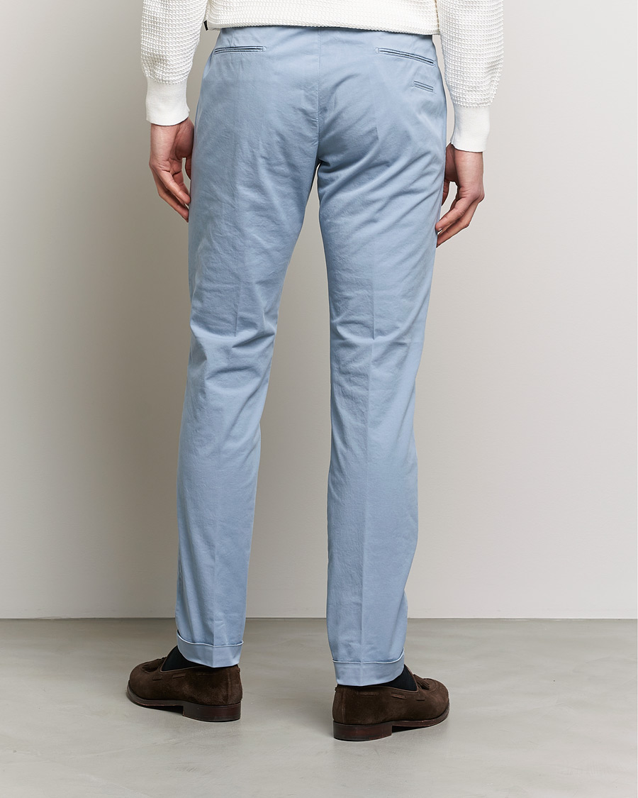 Men | Trousers | Briglia 1949 | Slim Fit Cotton Chinos Light Blue