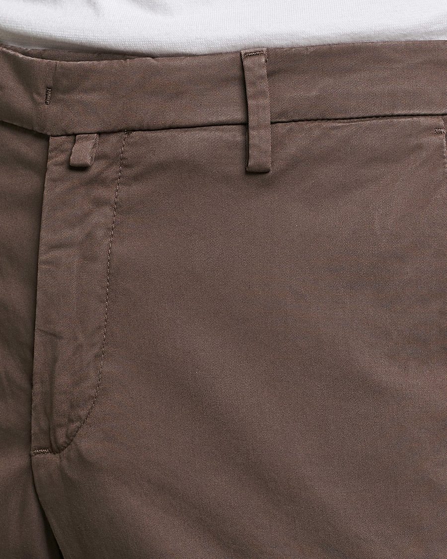 Men | Trousers | Briglia 1949 | Slim Fit Cotton Chinos Brown