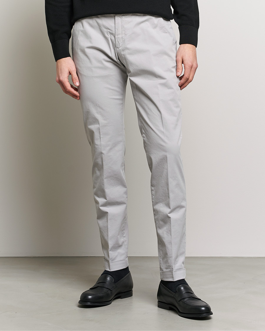 Men | Trousers | Briglia 1949 | Slim Fit Cotton Chinos Grey