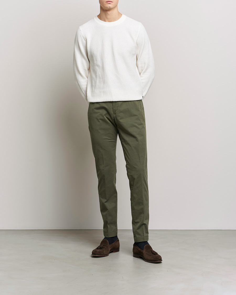 Men | Trousers | Briglia 1949 | Slim Fit Cotton Chinos Olive