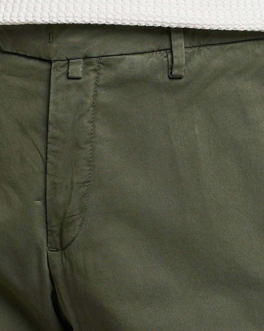 Men | Trousers | Briglia 1949 | Slim Fit Cotton Chinos Olive