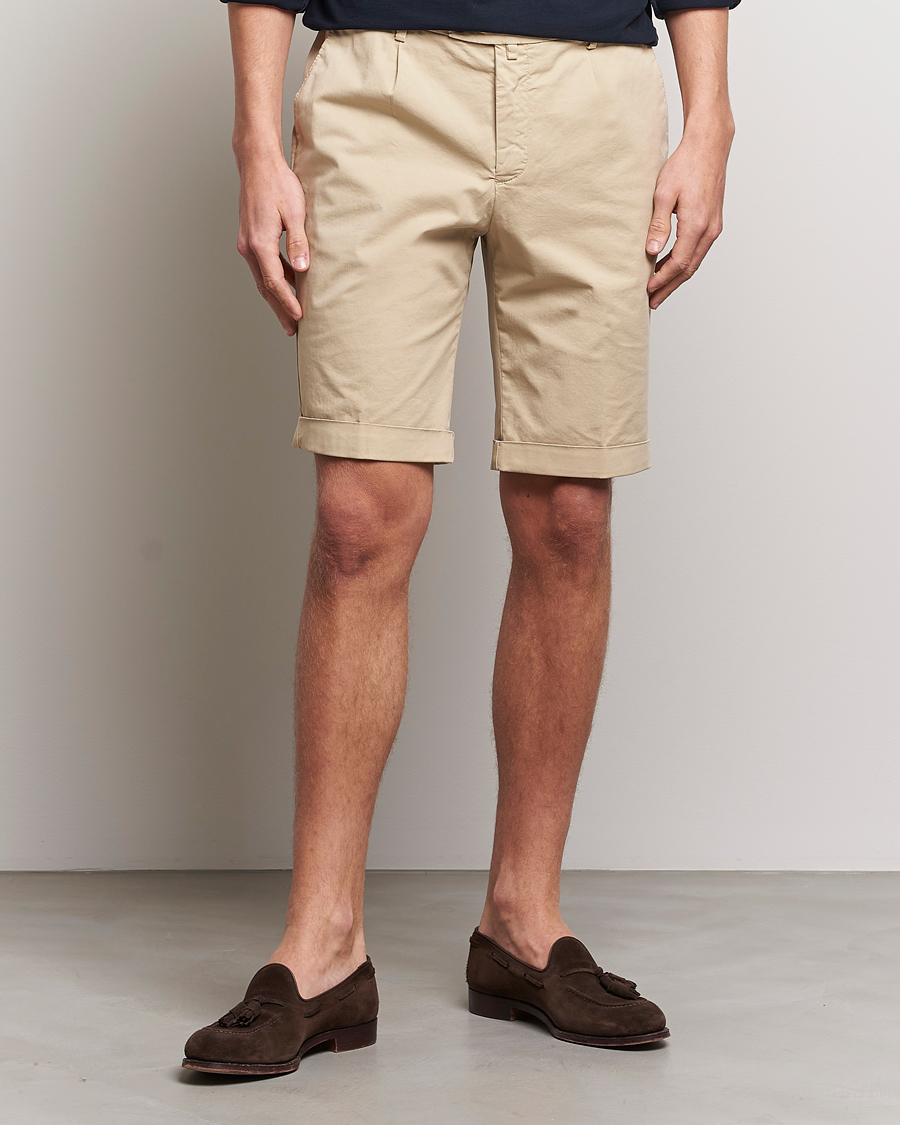 Men |  | Briglia 1949 | Pleated Cotton Shorts Beige