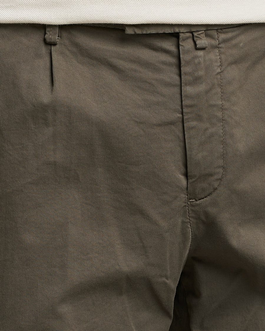 Men | Shorts | Briglia 1949 | Pleated Cotton Shorts Brown