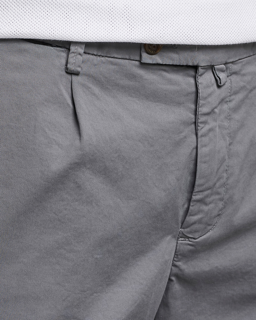 Men | Shorts | Briglia 1949 | Pleated Cotton Shorts Grey