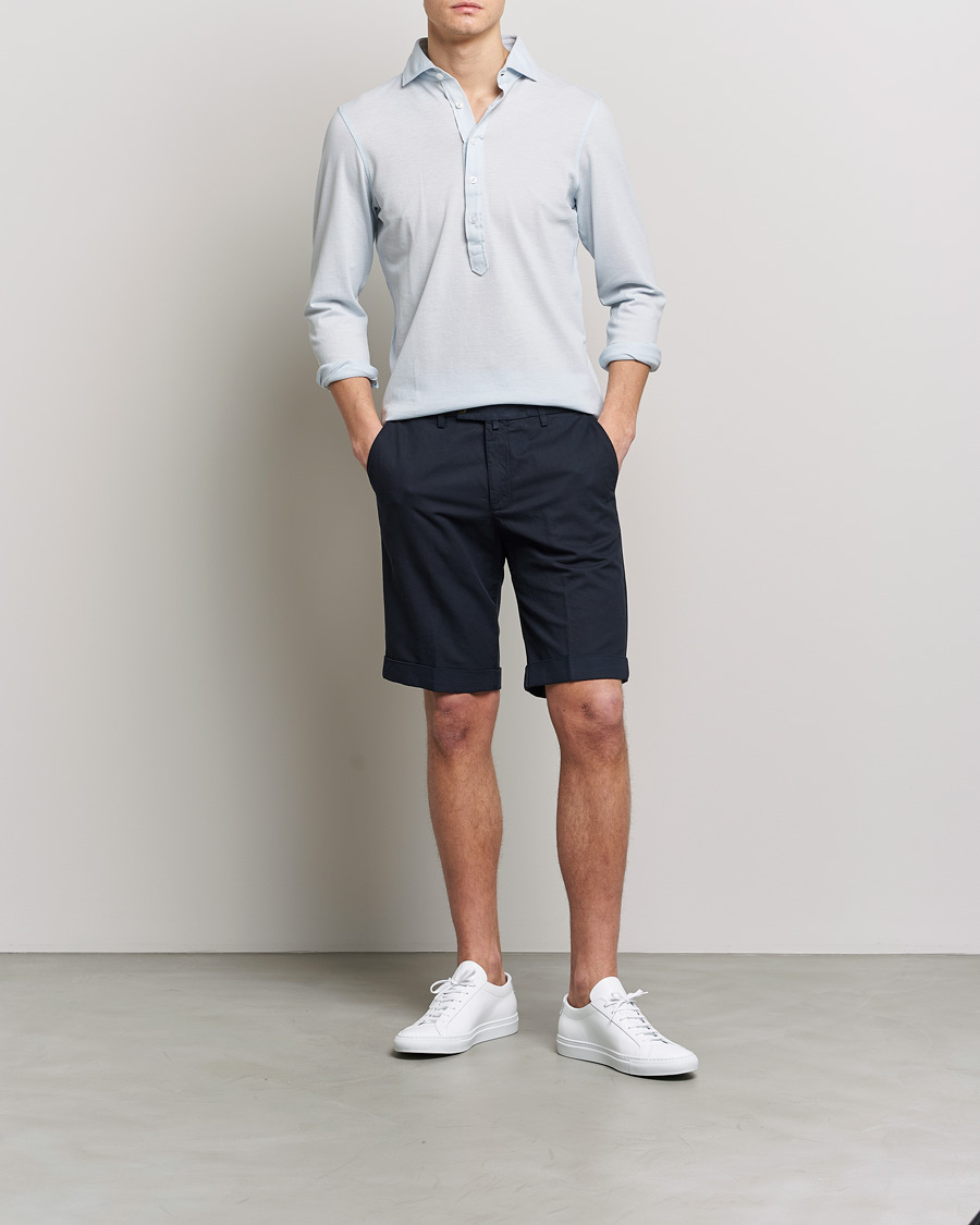 Men | Shorts | Briglia 1949 | Linen/Cotton Shorts Navy