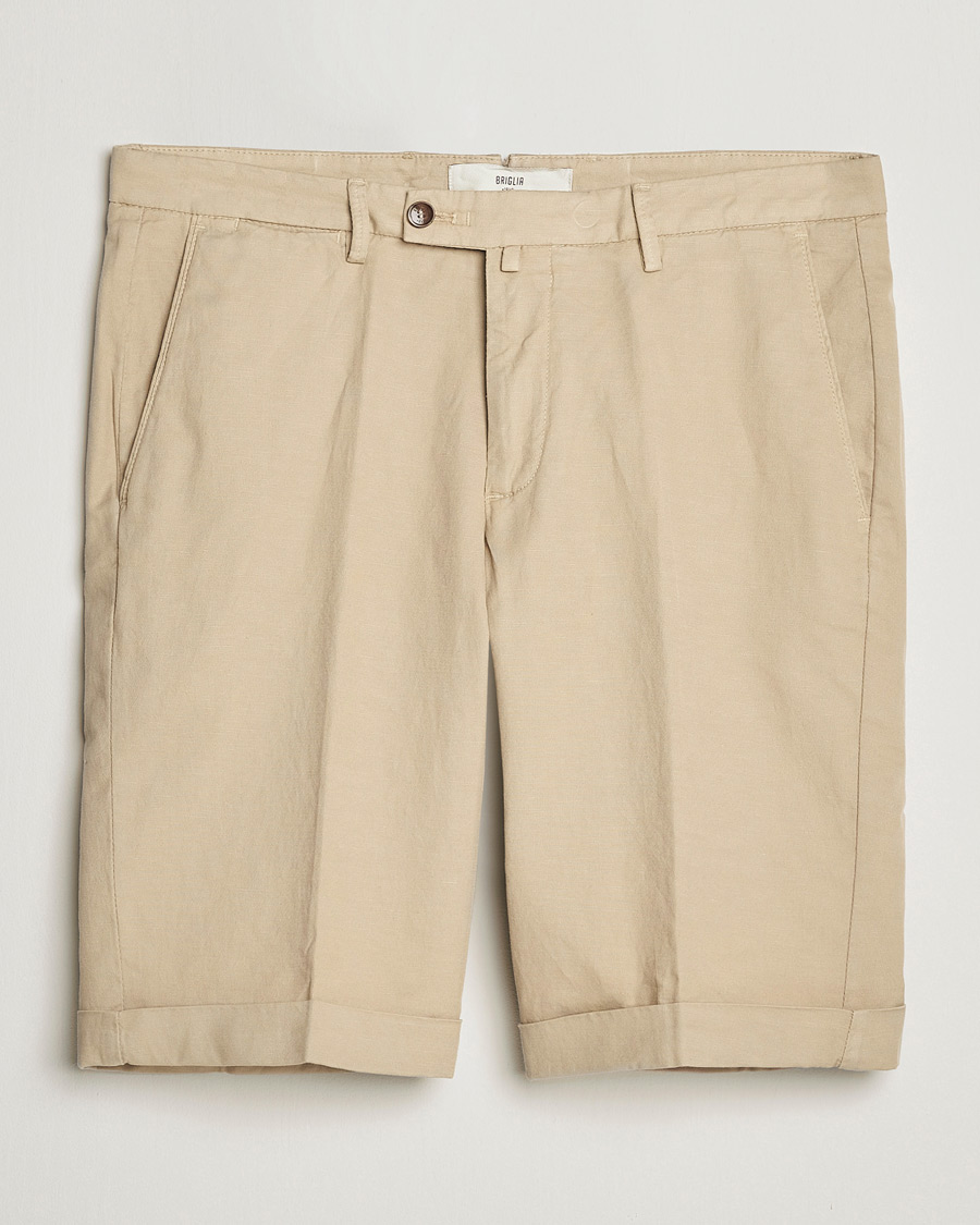 Men | Briglia 1949 | Briglia 1949 | Linen/Cotton Shorts Beige