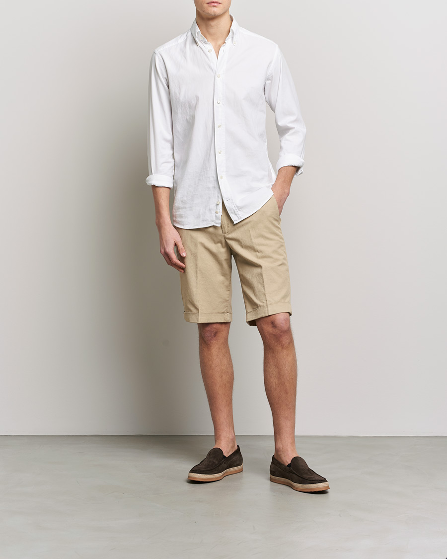 Men | Shorts | Briglia 1949 | Linen/Cotton Shorts Beige