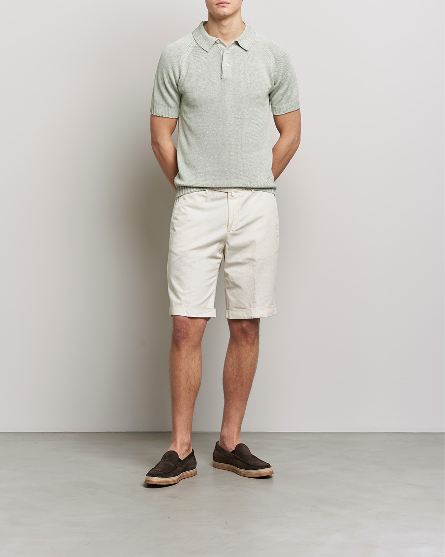 Men | Shorts | Briglia 1949 | Linen/Cotton Shorts Cream