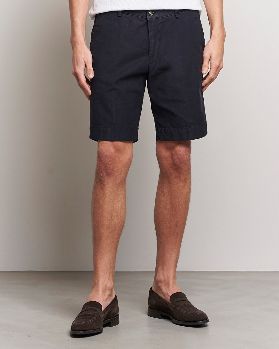 Briglia 1949 Upcycled Cotton Shorts Navy at CareOfCarl.com