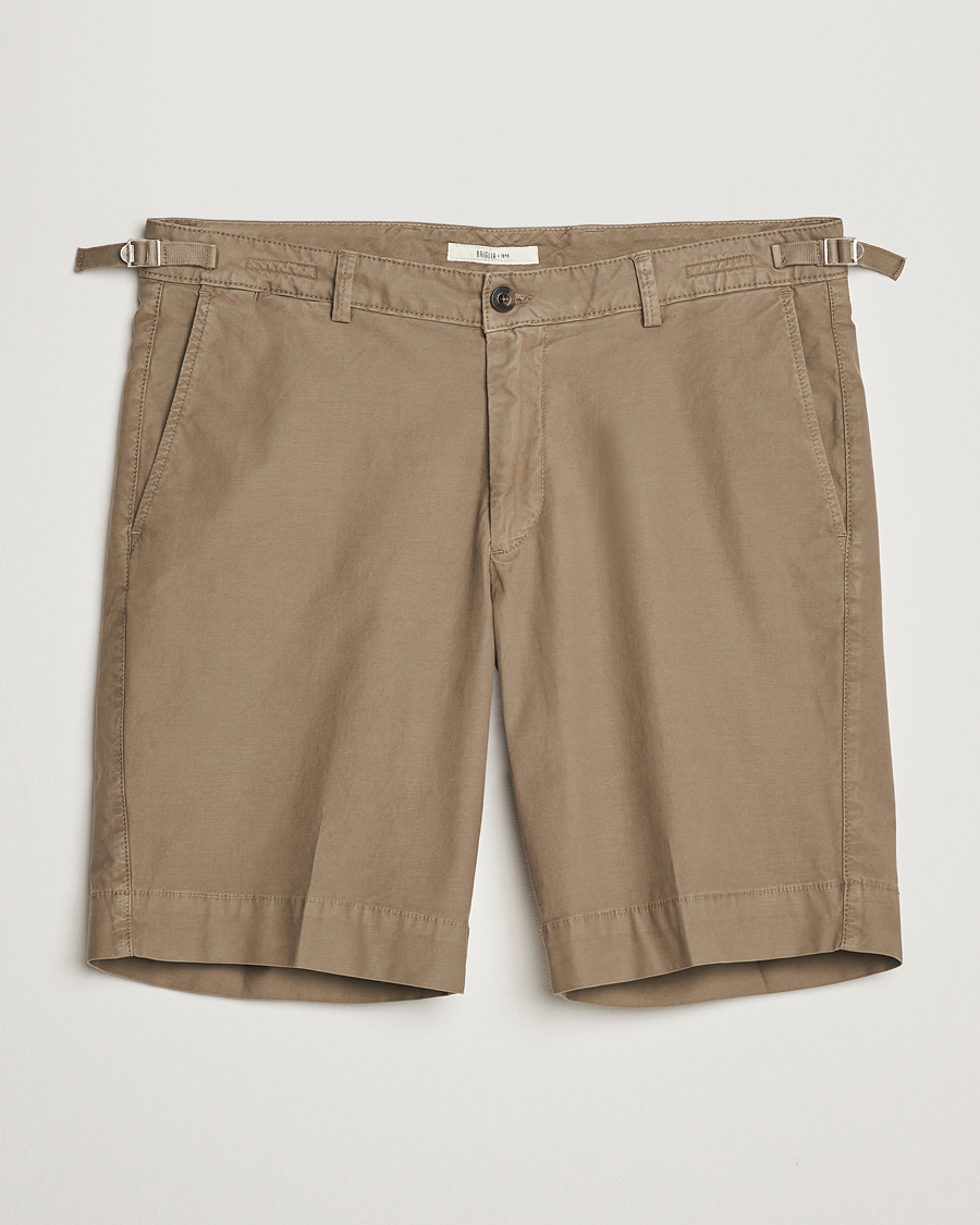 Men | Shorts | Briglia 1949 | Upcycled Cotton Shorts Olive