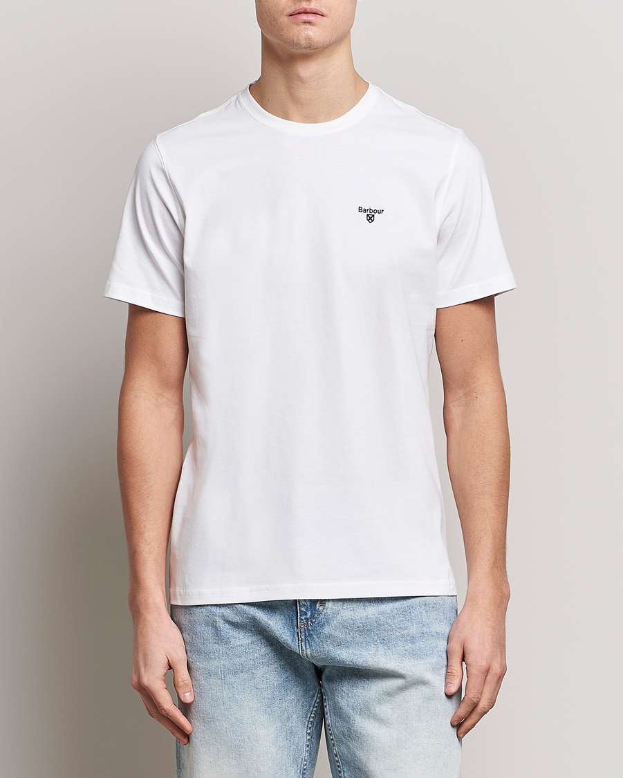 Herr | Kortärmade t-shirts | Barbour Lifestyle | Essential Sports T-Shirt White