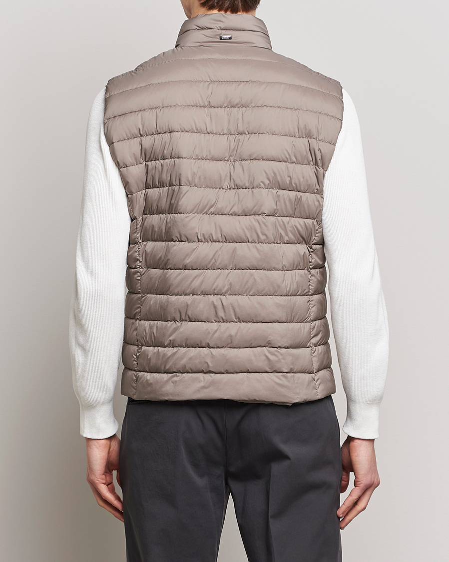 Men | Coats & Jackets | Herno | Nuage Matt Nylon Vest Taupe