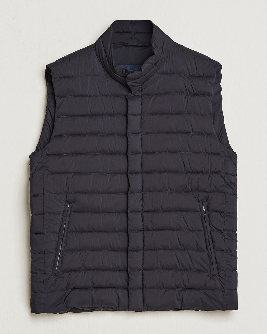 Men | Gilets | Herno | Nuage Matt Nylon Vest Midnight