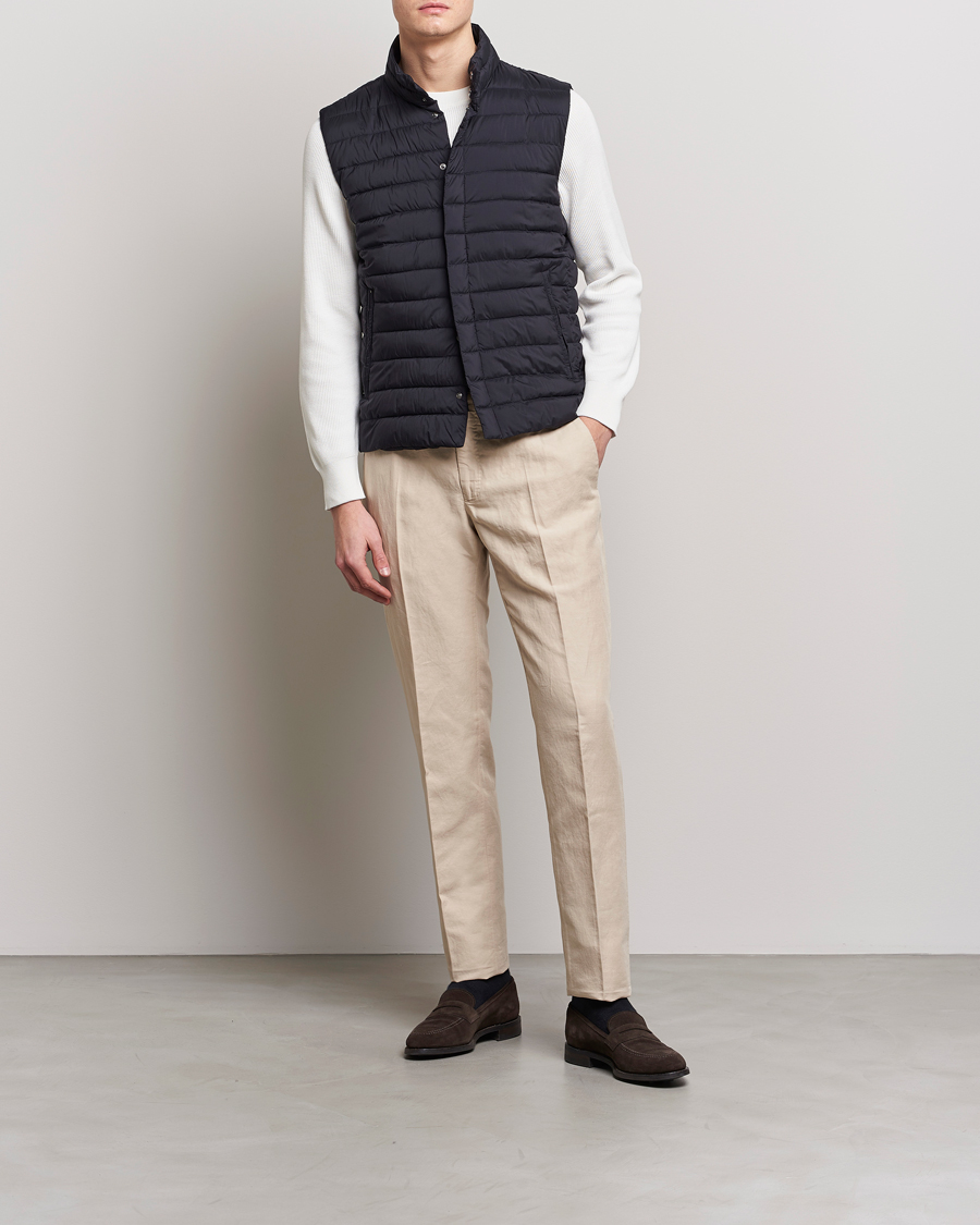 Men | Gilets | Herno | Nuage Matt Nylon Vest Midnight