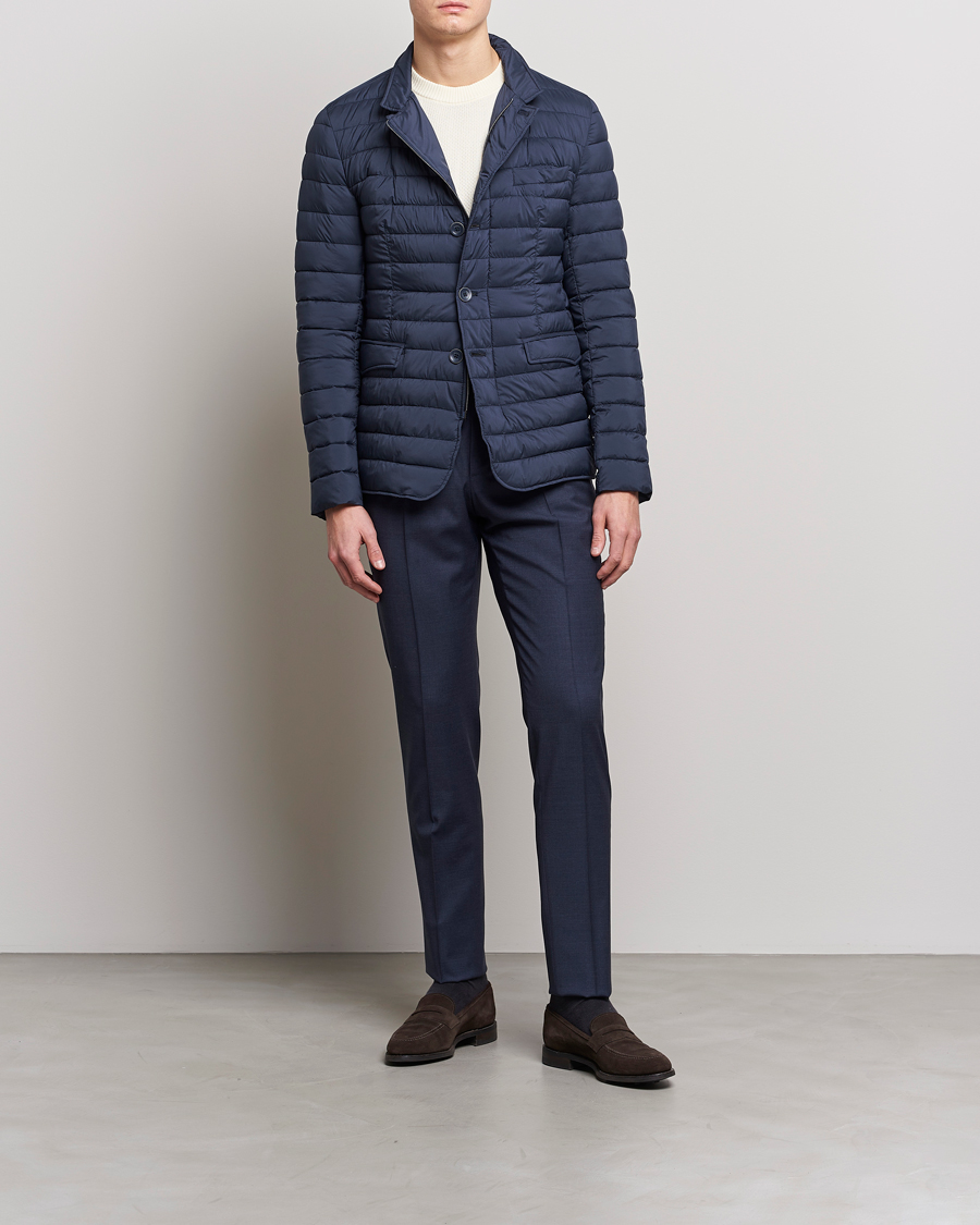 Men | Coats & Jackets | Herno | Nuage Matt Nylon Blazer Navy