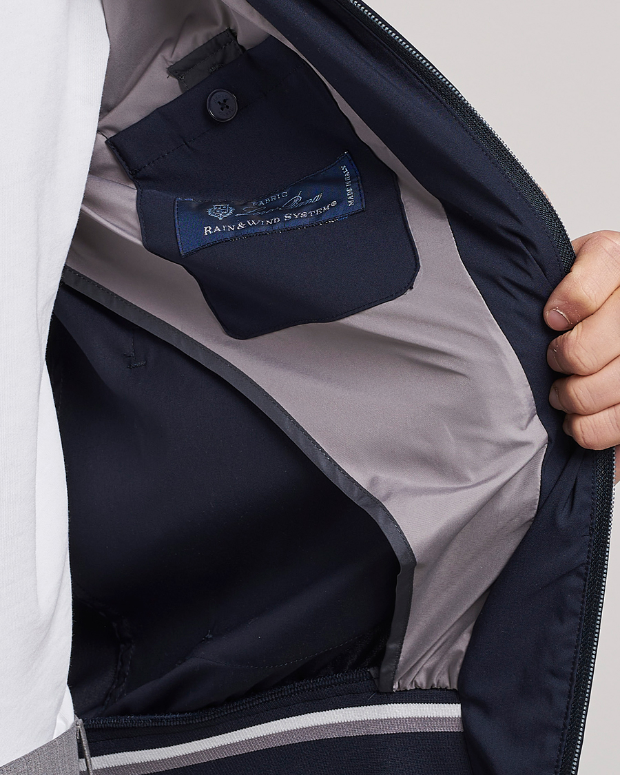 Men | Coats & Jackets | Herno | Loro Piana Harrington Jacket Navy