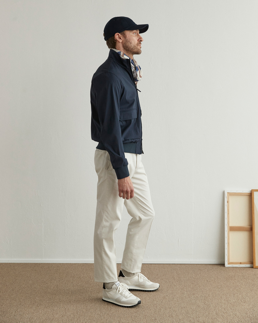 Men | Coats & Jackets | Herno | Loro Piana Harrington Jacket Navy