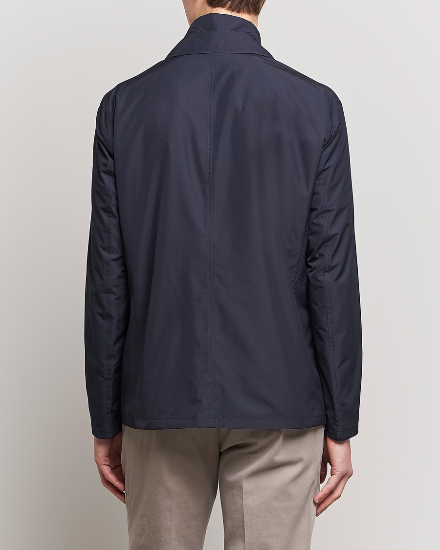 Men | Coats & Jackets | Herno | Nylon Zip Blazer Navy