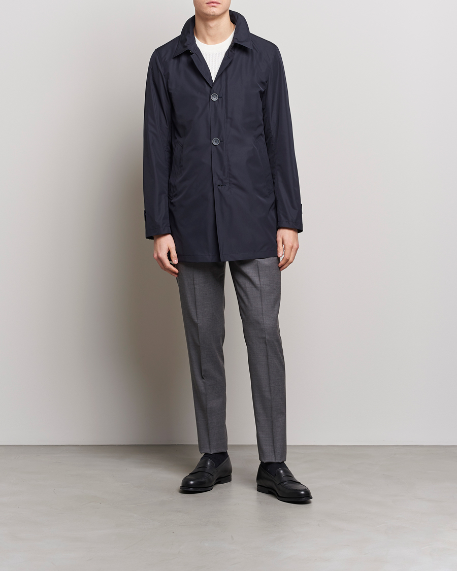Men | Coats & Jackets | Herno | Nylon Coat Navy