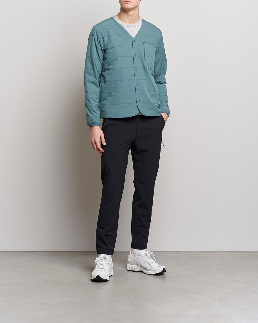 Men | Sweaters & Knitwear | Snow Peak | Flexible Insulated Cardigan Balsam Green