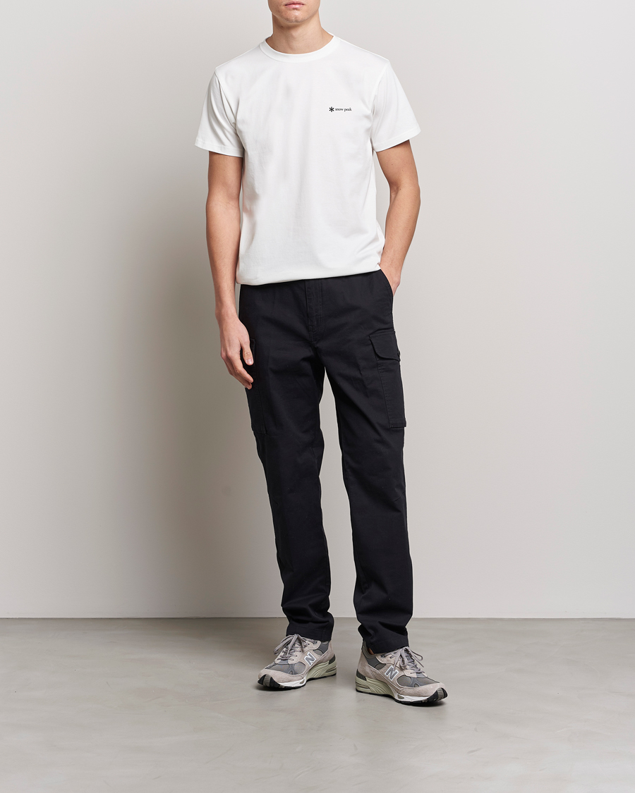 Men | T-Shirts | Snow Peak | Organic Cotton Logo T-Shirt White