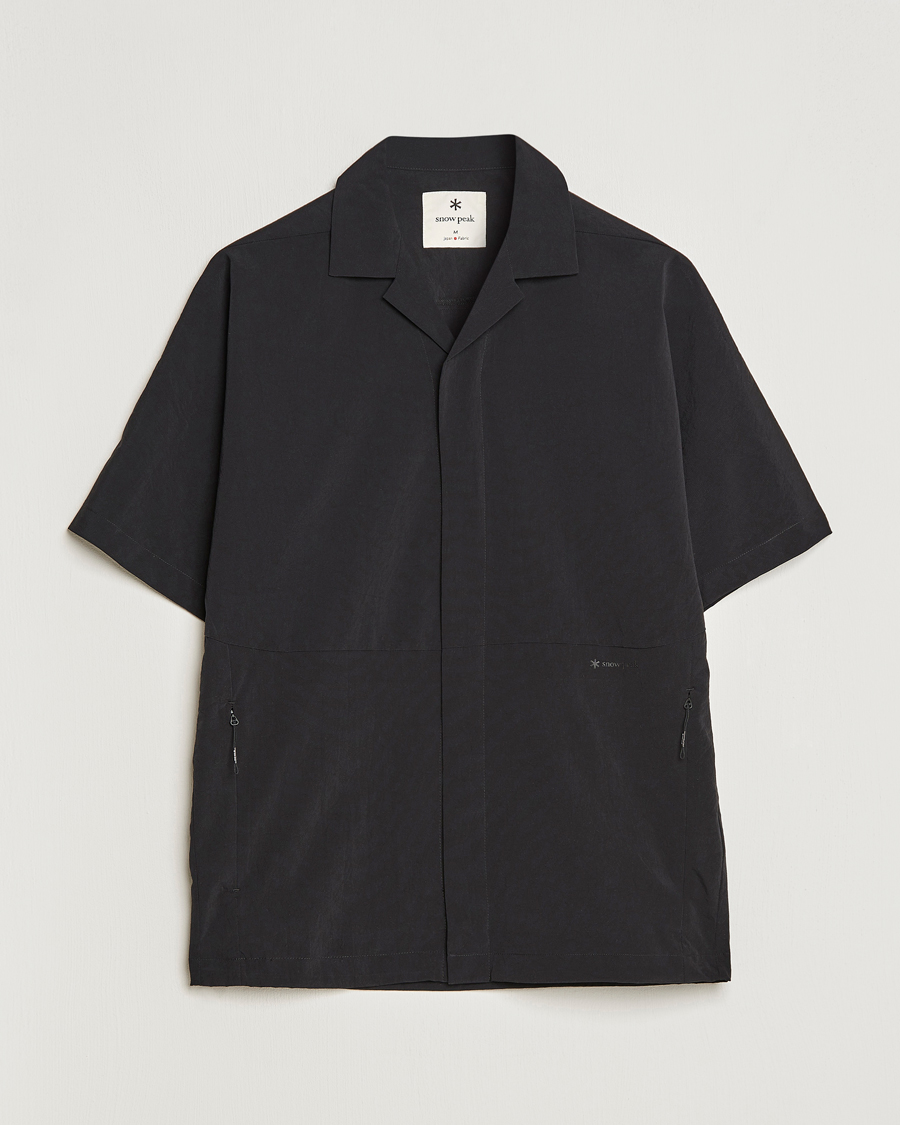 Men | Shirts | Snow Peak | Breathable Quick Dry Shirt Black