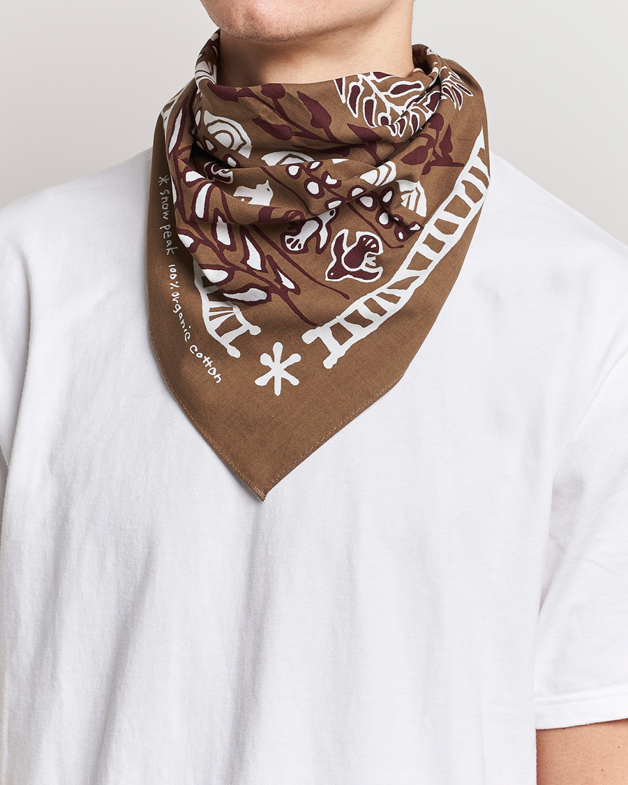 Men | Snow Peak OG Cotton Nordic Bandana Brown | Snow Peak | OG Cotton Nordic Bandana Brown