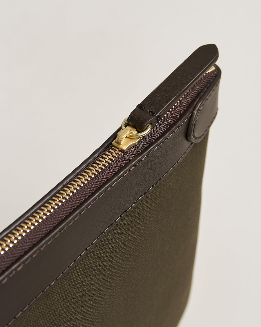 Men | Bags | Mismo | M/S Nylon Pouch Large Army/Dark Brown
