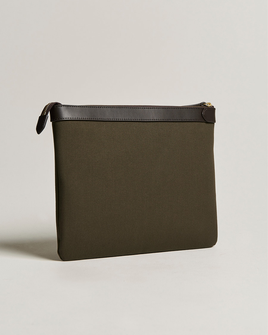 Men | Bags | Mismo | M/S Nylon Pouch Large Army/Dark Brown