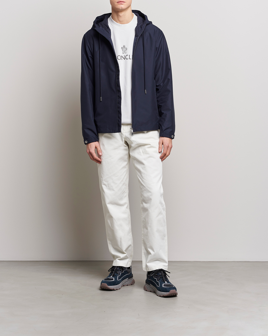 Moncler Atria Hooded Jacket Navy at CareOfCarl.com