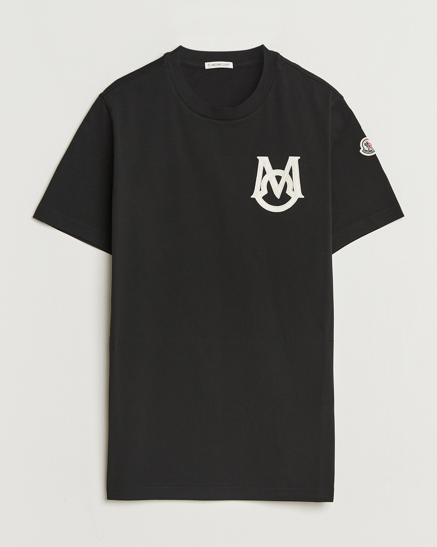 Men | T-Shirts | Moncler | Embossed Logo T-Shirt Black